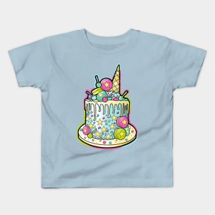 Ice cream cake with macrons and lollipops Kids T-Shirt